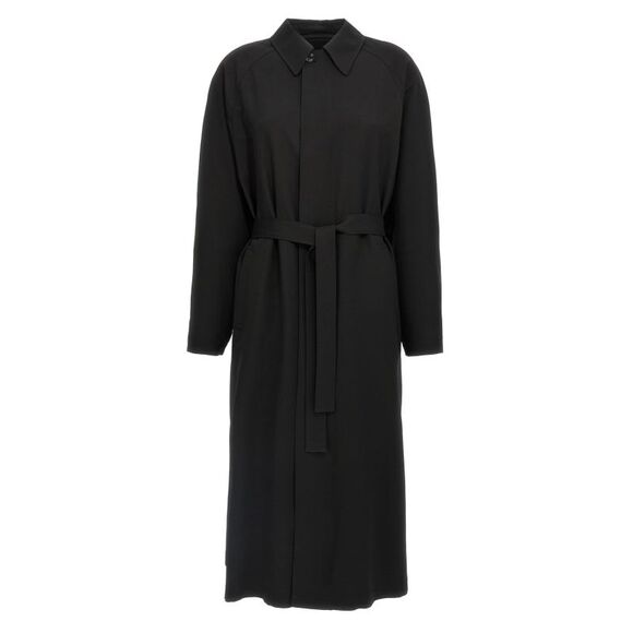 lemaire asymmetric coat 46 LEMAIRE wrap coat black Lemaire Wrap